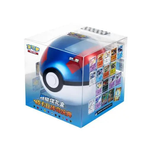 Pokemon Exclusive Chinese 2023 Pokemon Ball Gift Box Blue and Red Pikachu Legend Celebration Ball Sealed with Sword & Shield "Mao"And "JI" Booster Jumbo Pack Possible to Hit RS URSHIFU VMAX 165/122 Cs3Bc,Cs3Ac-143 Tyranitar V SR