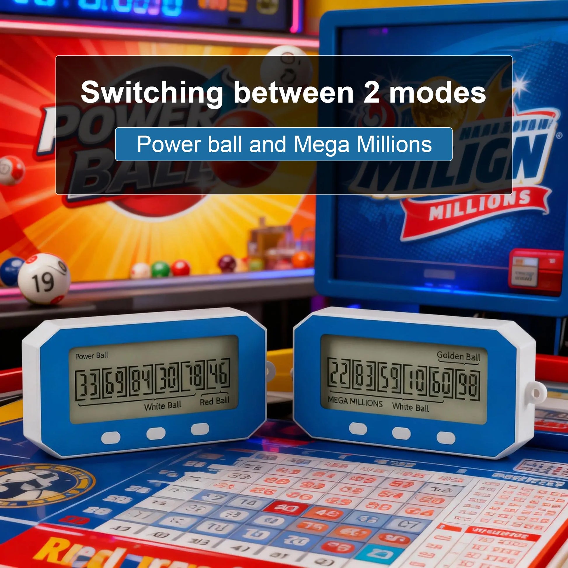 Nokade Lottery Number Picker, Al Lottery Machine,Number Selector, Intelligent Lottery Assistant, Quick Pickto Lottery Number Toy Car Alarm Clock