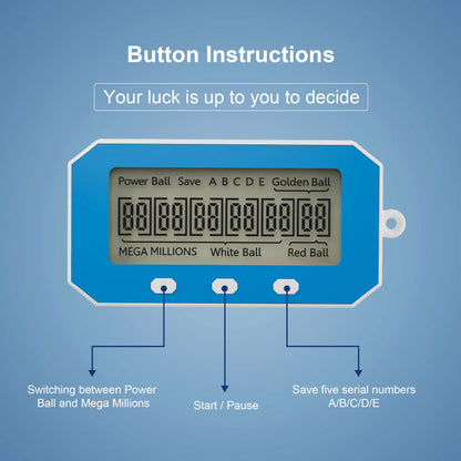 Nokade Lottery Number Picker, Al Lottery Machine,Number Selector, Intelligent Lottery Assistant, Quick Pickto Lottery Number Toy Car Alarm Clock