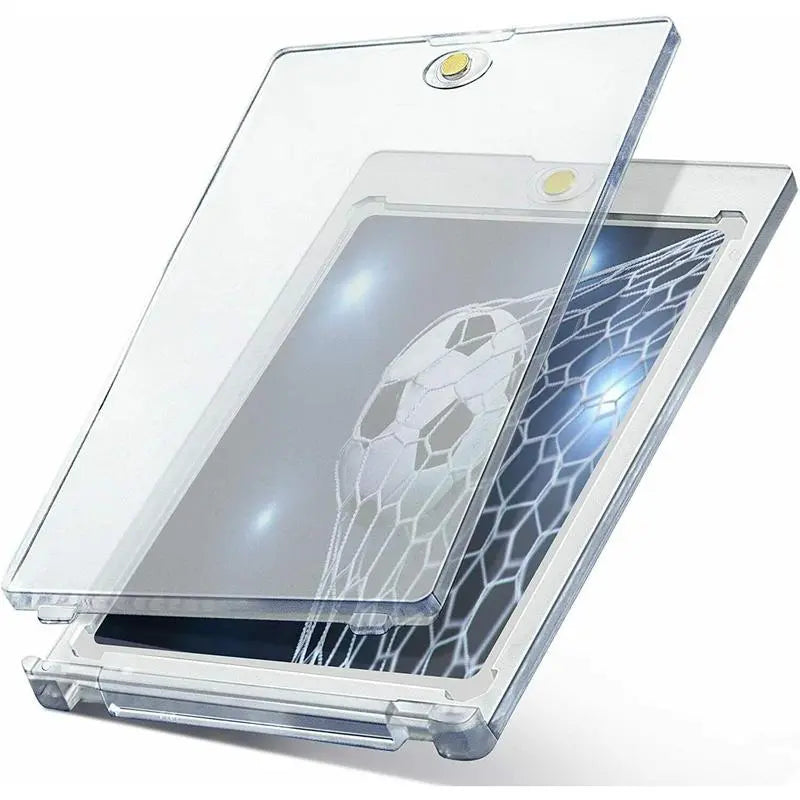 UFORU Magnetic Card Holders for Trading, 35Pt Hard Cards Sleeves Case, One Touch Card Holder Fit for Mtg，Sports, Baseball, Game, Toploaders, Standard Cards Display