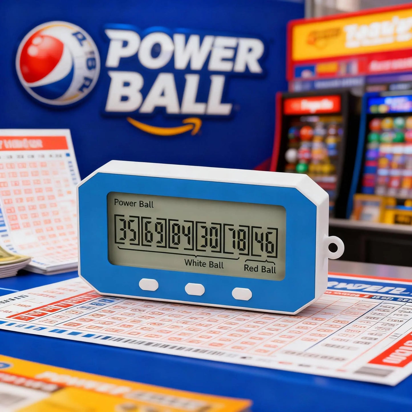 Nokade Lottery Number Picker, Al Lottery Machine,Number Selector, Intelligent Lottery Assistant, Quick Pickto Lottery Number Toy Car Alarm Clock