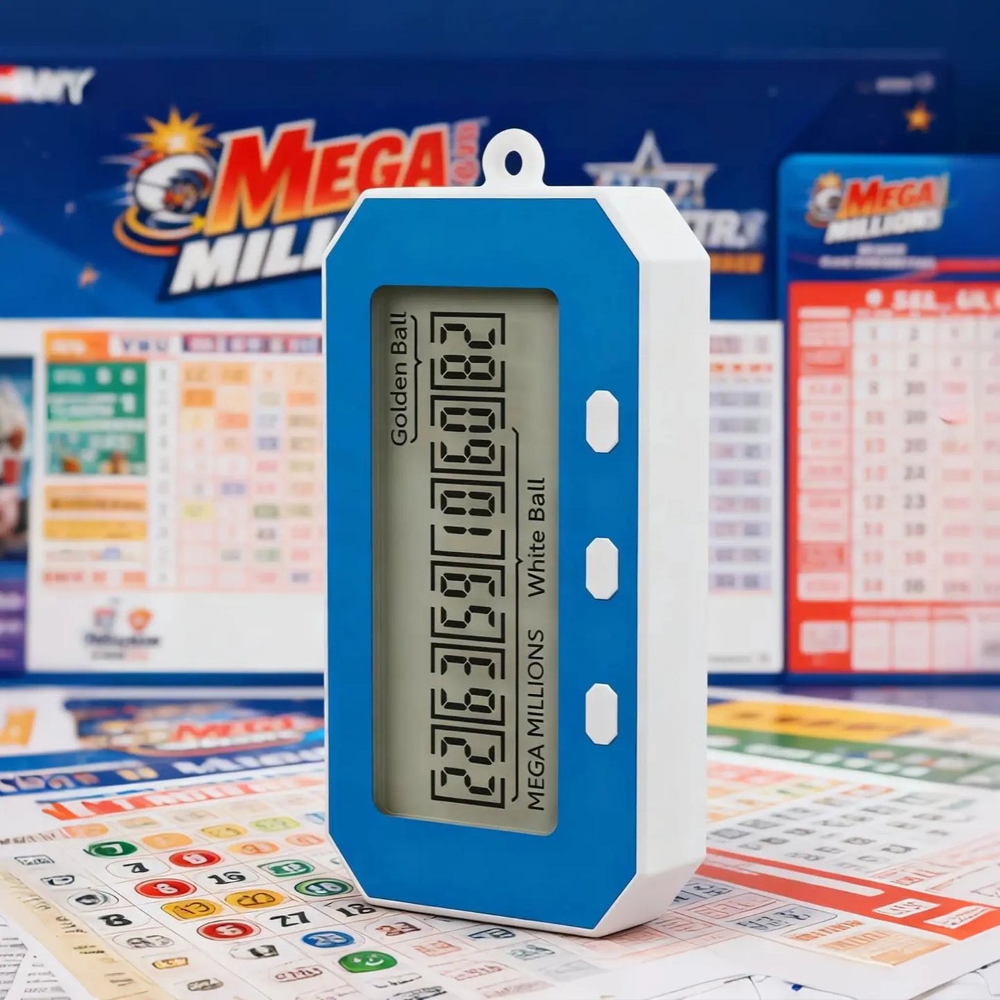 Nokade Lottery Number Picker, Al Lottery Machine,Number Selector, Intelligent Lottery Assistant, Quick Pickto Lottery Number Toy Car Alarm Clock